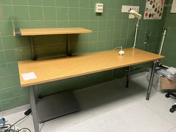 Pöytä + pöytälamppu (nro 55) tila E2 Kuulokeskus 122