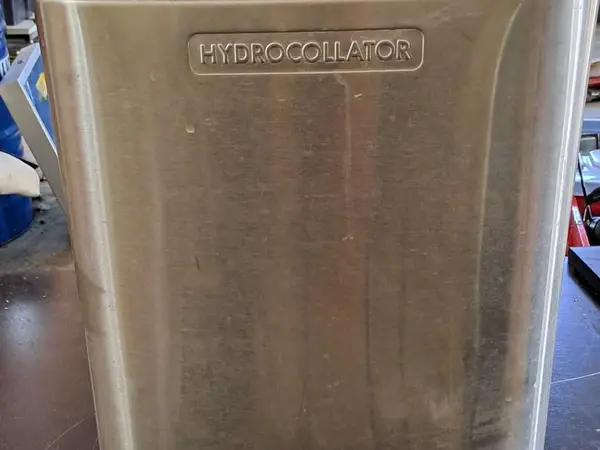 Ruostumattomasta teräksestä valmistettu Chattanooga Hydrocollator. nro KH123