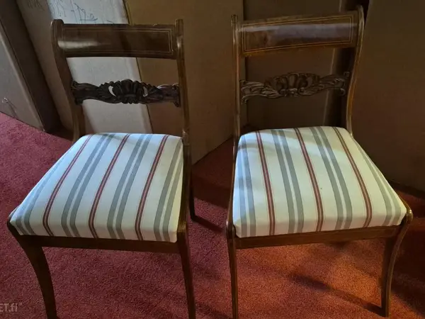 Biedermeier-tyyliset tuolit 2 kpl (nro 326) tila H Erä 5