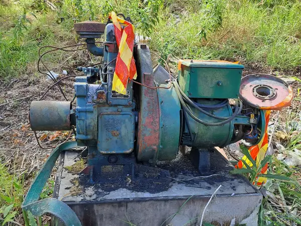 Petter ( Lister )-dieselmoottorilla varustettu aggregaatti. nro U 19