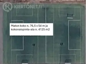 Myydään käytetty urheilukentän tekonurmi