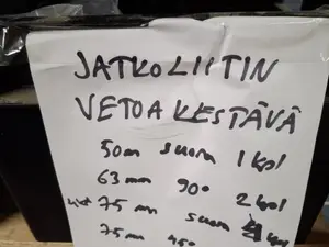Hausjärven vesihuoltolaitokselta yli jääneitä tarvikkeita, Laatikko 9