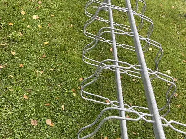 Polkupyöräteline, kuumasinkitty