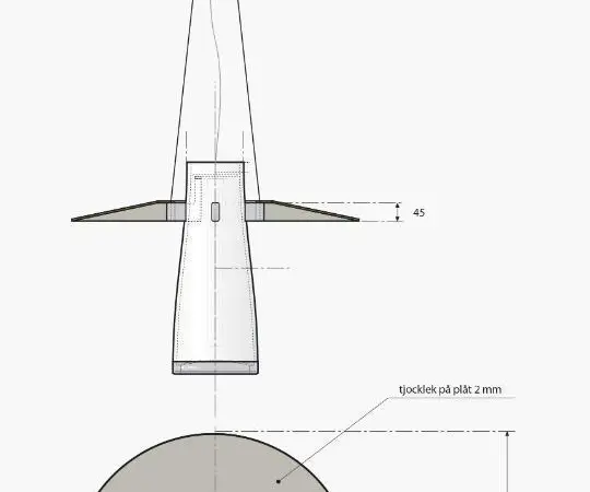 Fagerhult Liverti -riippuvalaisin Ø700 mm (Valaisin 6.)