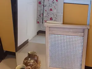 Peili, pyykkilauta, ruukku