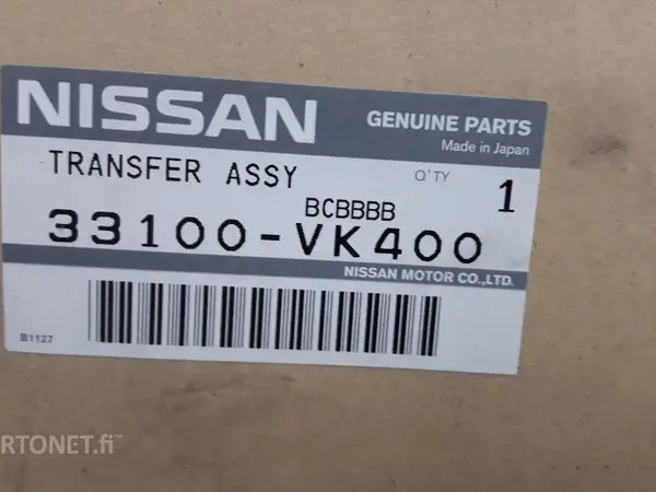 Uusi Nissan NP300 jakolaatikko