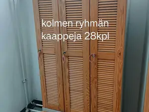 Käytetty pukukaappi,koko erä 28 kpl.