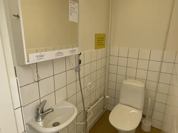 WC-kalusteet (nro 191) tila D1 vuodeosasto 161