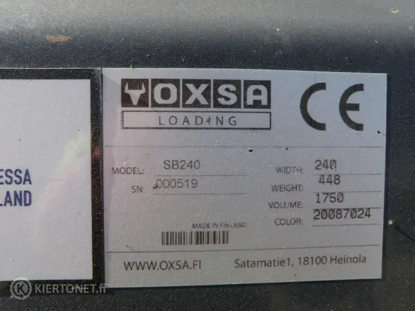 Traktorin etukauha Oxsa  SB 240