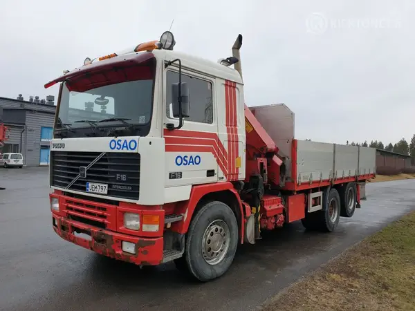 Volvo F16 HMF2820 nosturi radio-ohjaimella + jibi + koura +nostokori
