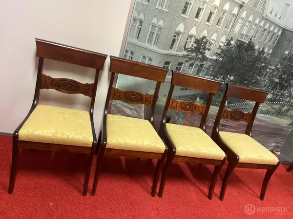 Empire tuolit 4kpl (Uustuotanto) Tyylikaluste Lappalainen Oy (nro 391) tila H Erä 5