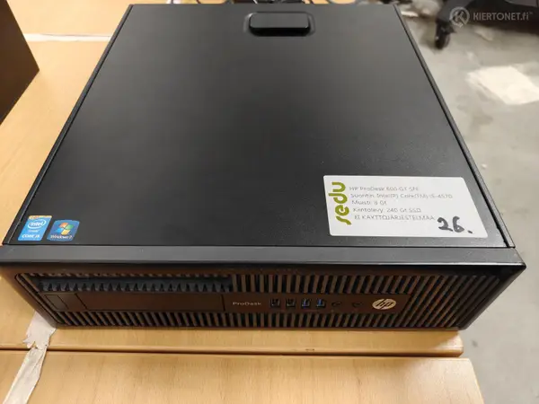 HP ProDesk 600 G1 SFF työasema (nro 26.)
