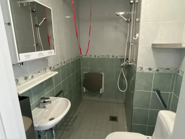 WC-kalusteet + suihku (nro 224) tila D1 vuodeosasto 191A