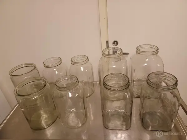 Lasipurkkeja Riihimäen lasi/Karhula