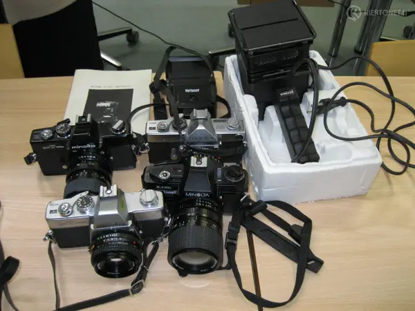 Minolta järjestelmä kameroita 4kpl