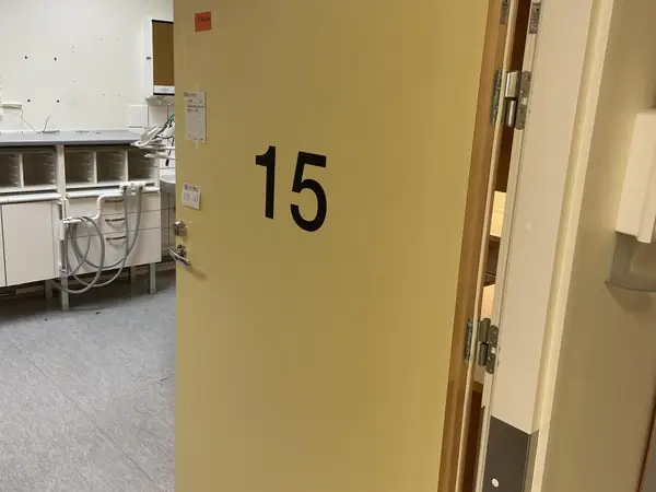 Äänieristys ja palo-ovi (nro 258) tila E2 Kipupoliklinikka 112